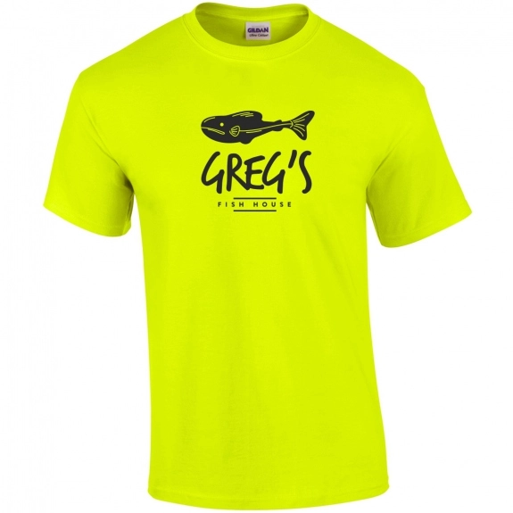 Gildan 100% Cotton Promotional T-Shirt - Safety Green