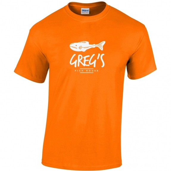 Gildan 100% Cotton Promotional T-Shirt - Orange