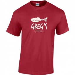 Gildan 100% Cotton Promotional T-Shirt - Antique Cherry Red