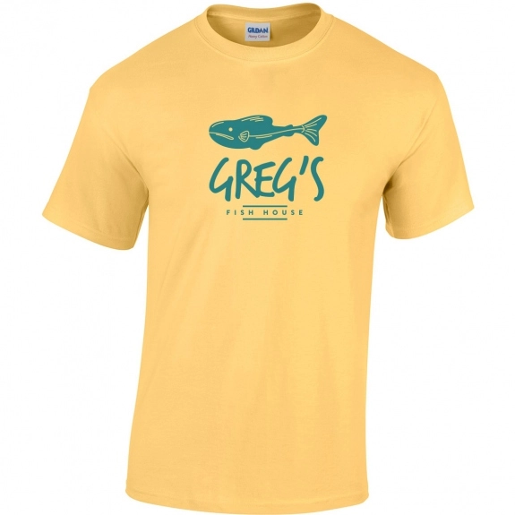 Gildan 100% Cotton Promotional T-Shirt - Yellow Haze
