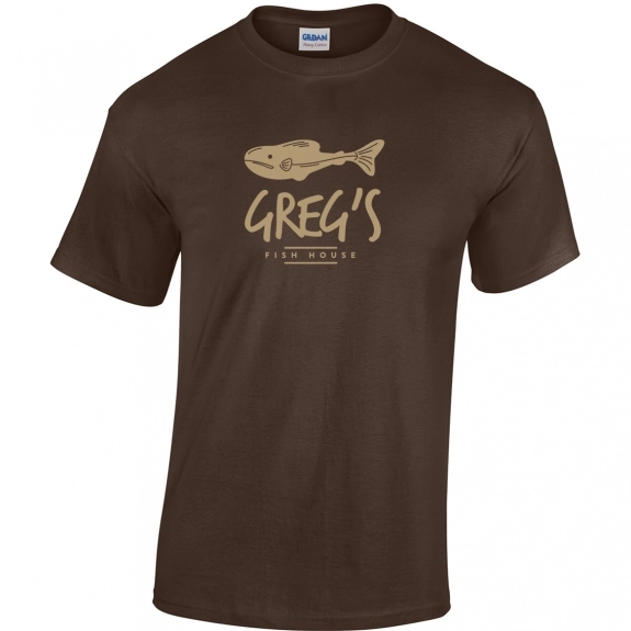 Gildan 100% Cotton Promotional T-Shirt - Dark Chocolate