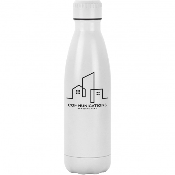Antibacterial Stainless Steel Custom Water Bottle - 17 oz.