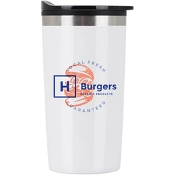 Full Color Antimicrobial Stainless Steel Custom Tumbler w/ Plastic Liner - 20 oz.
