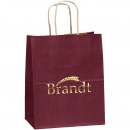Dubonnet Matte Finish Promotional Logo Shopping Bag