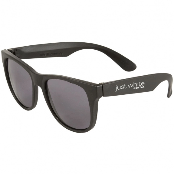 Black Two-Tone Matte Promotional Sunglasses