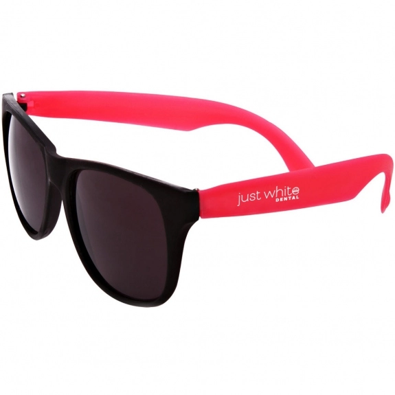 Pink Two-Tone Matte Promotional Sunglasses