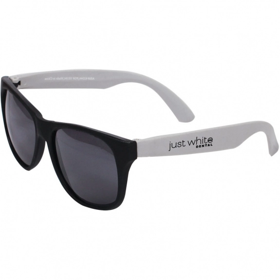 Silver Two-Tone Matte Promotional Sunglasses