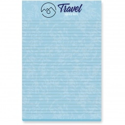 White Full Color BIC Logo Adhesive Notepad - 25 Sheets - 4"w x 6"h