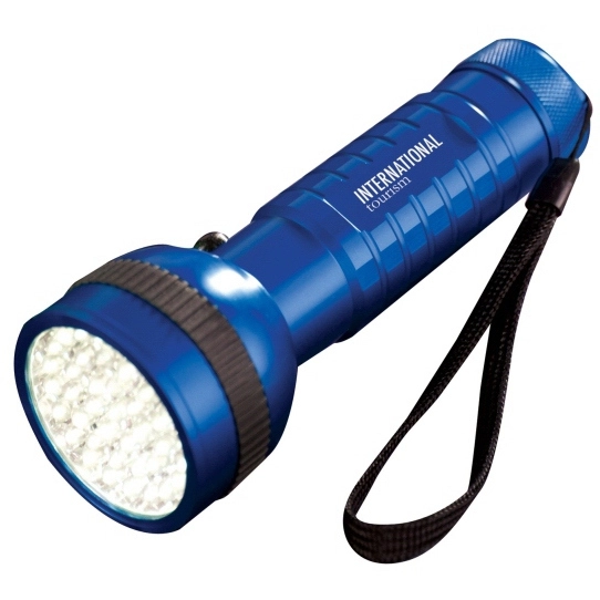 Blue Aluminum LED Custom Flashlight