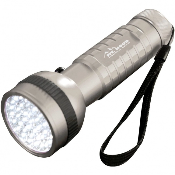 Silver Aluminum LED Custom Flashlight