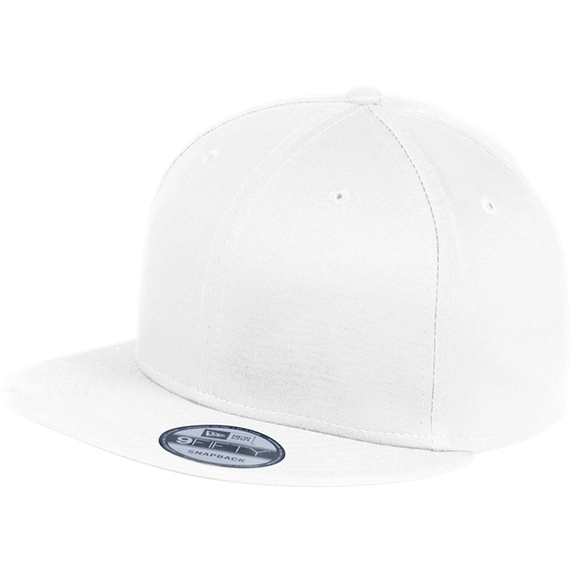 White New Era 9Fifty Flat Bill Snapback Promotional Cap