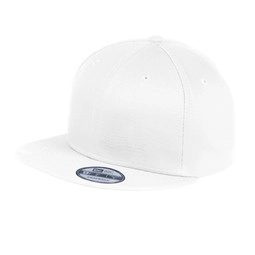 White New Era 9Fifty Flat Bill Snapback Promotional Cap