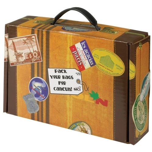 Multi Suitcase Style Custom Box - 9.75" x 6.75" x 2.75"