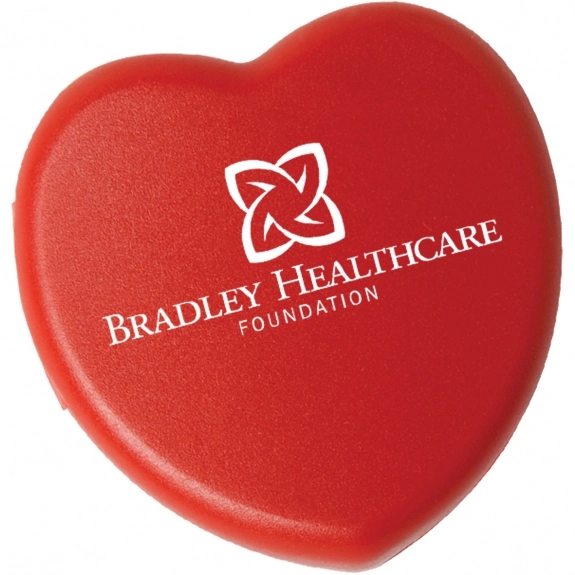Red Heart Shaped Promotional Pill Box