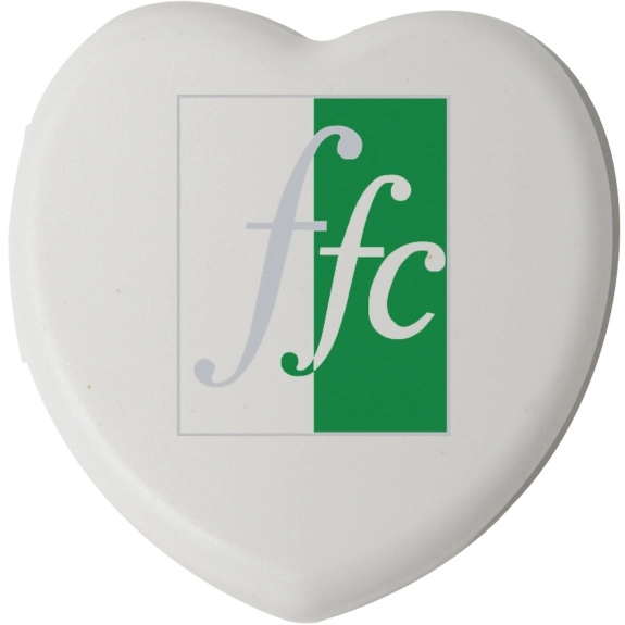 White Heart Shaped Promotional Pill Box