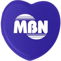 Blue Heart Shaped Promotional Pill Box