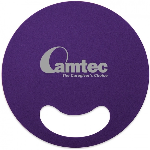 Purple Round Custom Hand Fan