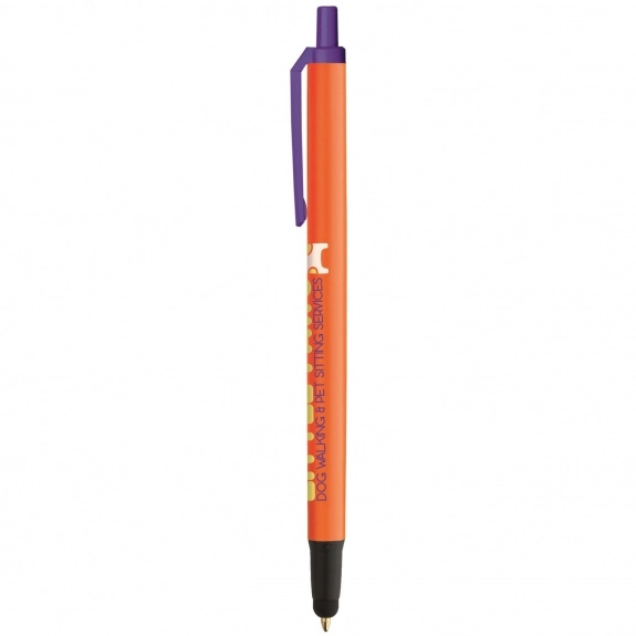 Orange BIC Clic Stic Stylus Custom Pens