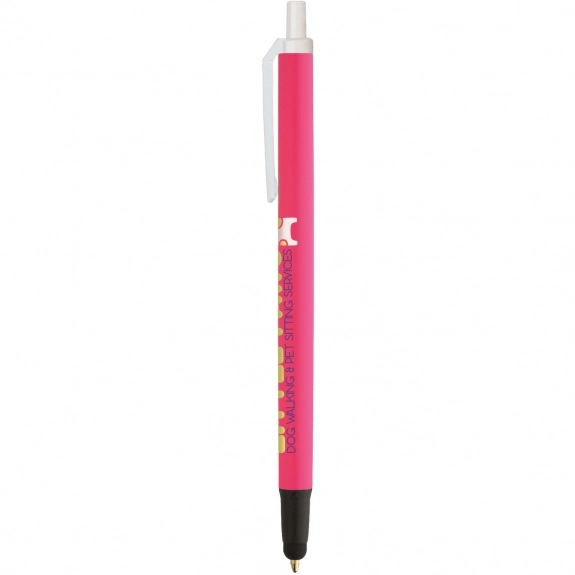 Pink BIC Clic Stic Stylus Custom Pens