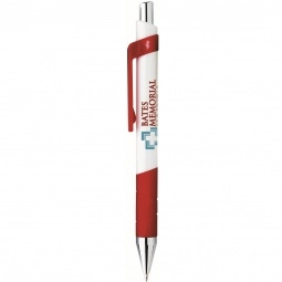 Red BIC Rize Grip Retractable Custom Pens