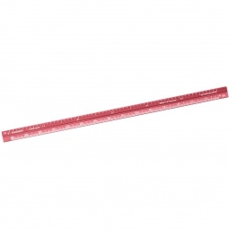 Red Pocket Aluminum Engineer Logo Scale - 6"