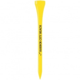 Yellow Wood Promotional Golf Tees - 3.25"