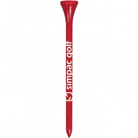 Red Wood Promotional Golf Tees - 3.25"