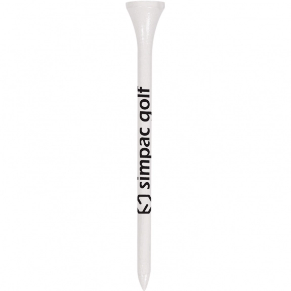 White Wood Promotional Golf Tees - 3.25"