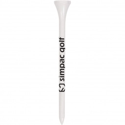 White Wood Promotional Golf Tees - 3.25"