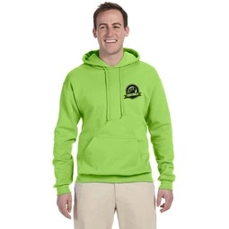 Neon Green JERZEES NuBlend Fleece Custom Hooded Sweatshirt - Colors