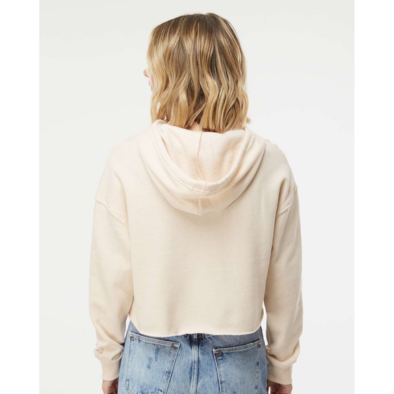 Back Independent Trading Co.&#174; Cropped Logo Hooded Sweatshirt - Women's