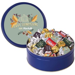 Blue Custom Thanksgiving HERSHEY&#174; Everyday Mix Promotional Tin