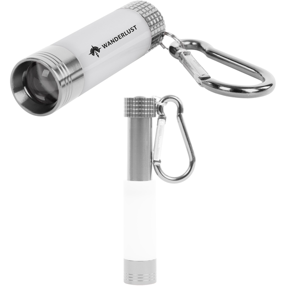 Silver - Mini Lantern Custom Logo Flashlight