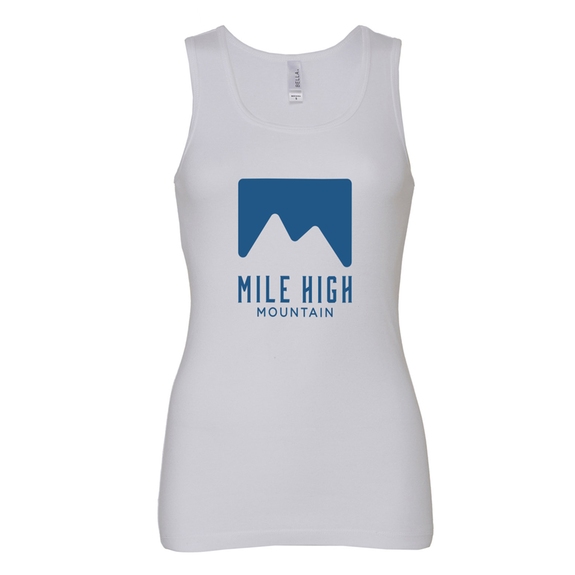 White Bella + Canvas Custom Baby Rib Tank - Women's