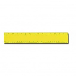 Yellow Promotional Measuring Tool - Ideal Pocket Branded Ruler - 6"