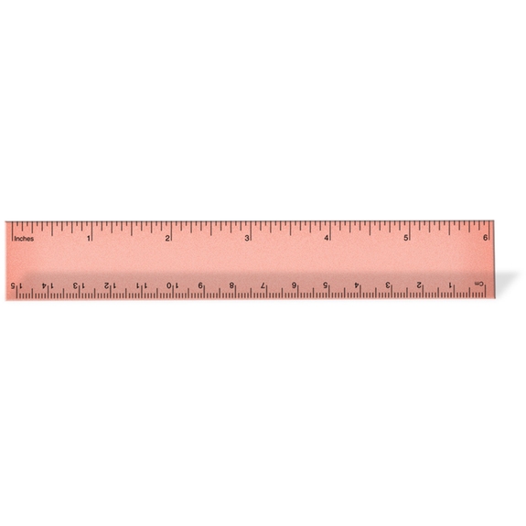 Translucent Orange Promotional Measuring Tool - Ideal Pocket Branded Ruler 