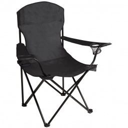 Black Logo Folding Chair w/ Arms & Carrying Case
