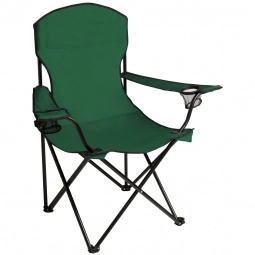 Hunter Green Logo Folding Chair w/ Arms & Carrying Case