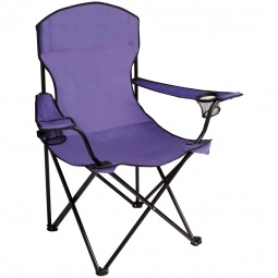 Purple Logo Folding Chair w/ Arms & Carrying Case