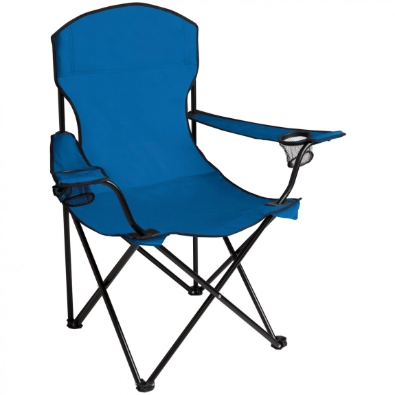 Royal Blue Logo Folding Chair w/ Arms & Carrying Case