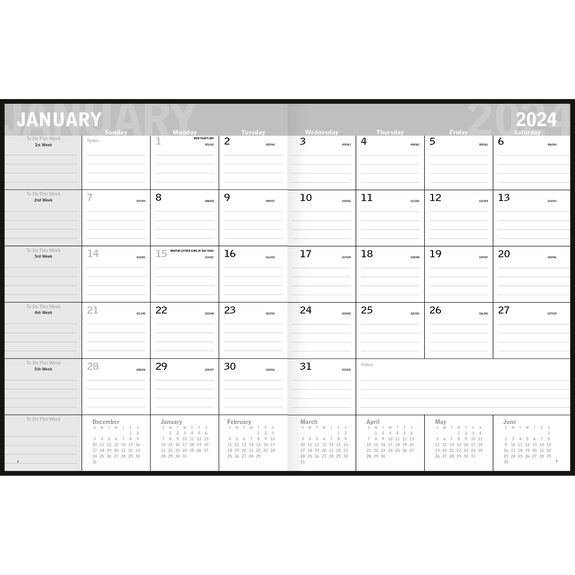 Inside - Classic Custom Monthly Planner