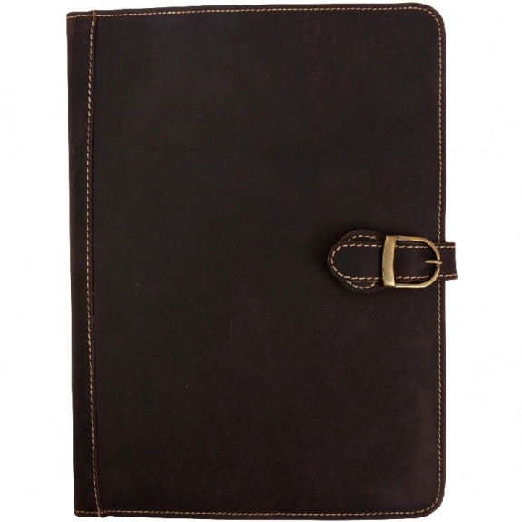 Brown Buffalo Hide Custom Padfolio/Tablet Case by Canyon Outback