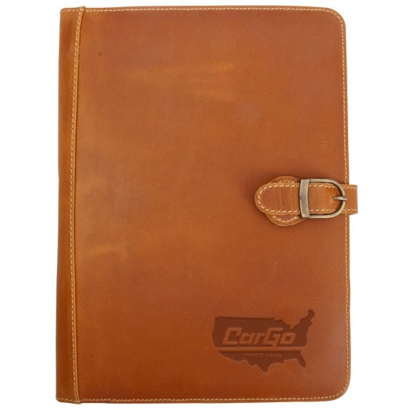 Tan Buffalo Hide Custom Padfolio/Tablet Case by Canyon Outback