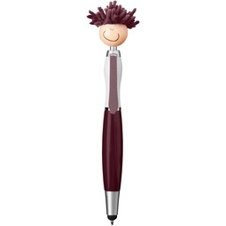 Burgundy MopTopper Custom Stylus Pen w/ Screen Cleaner