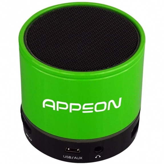 Green - Light Up Round Bluetooth Custom Speaker