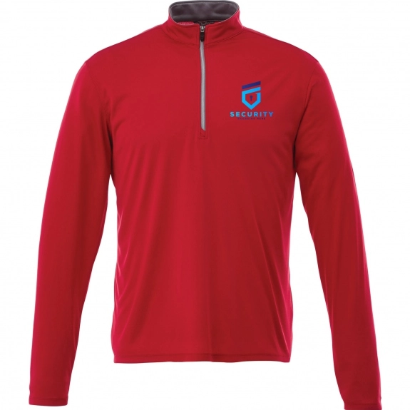 Team Red - Elevate Vega Tech Quarter Zip Custom Jackets - Men's