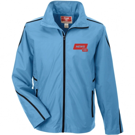 Team 365 Adult Conquest Custom Jacket with Mesh Lining - Sport Light Blue