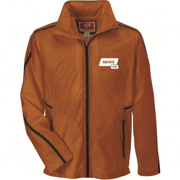 Team 365 Adult Conquest Custom Jacket with Mesh Lining - Sport Burnt Orange