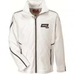Team 365 Adult Conquest Custom Jacket with Mesh Lining - White