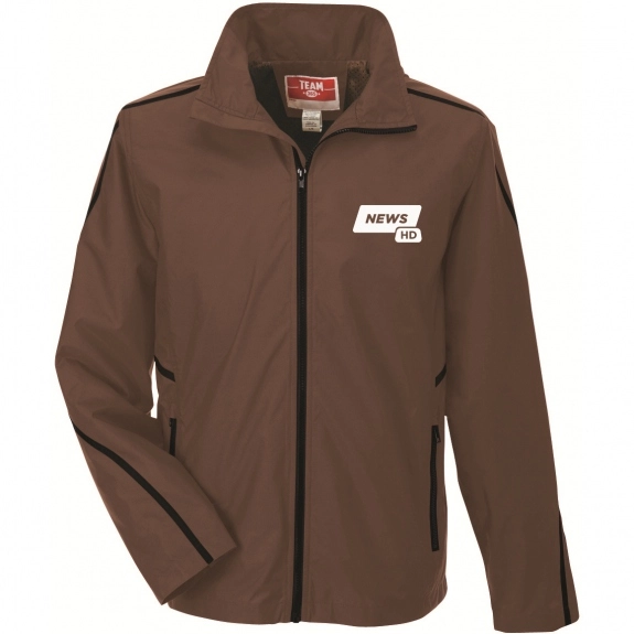 Team 365 Adult Conquest Custom Jacket with Mesh Lining - Sport Dark Brown